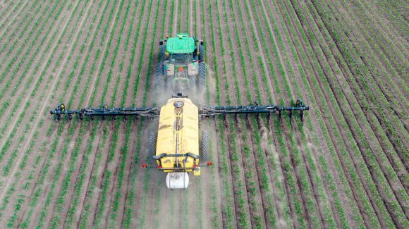 Fertilizer Agriculture - a machine in the field