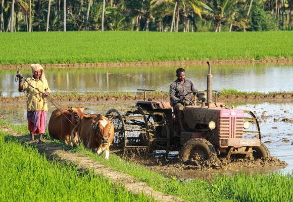 Farmer - man riding farm equipment during daytime